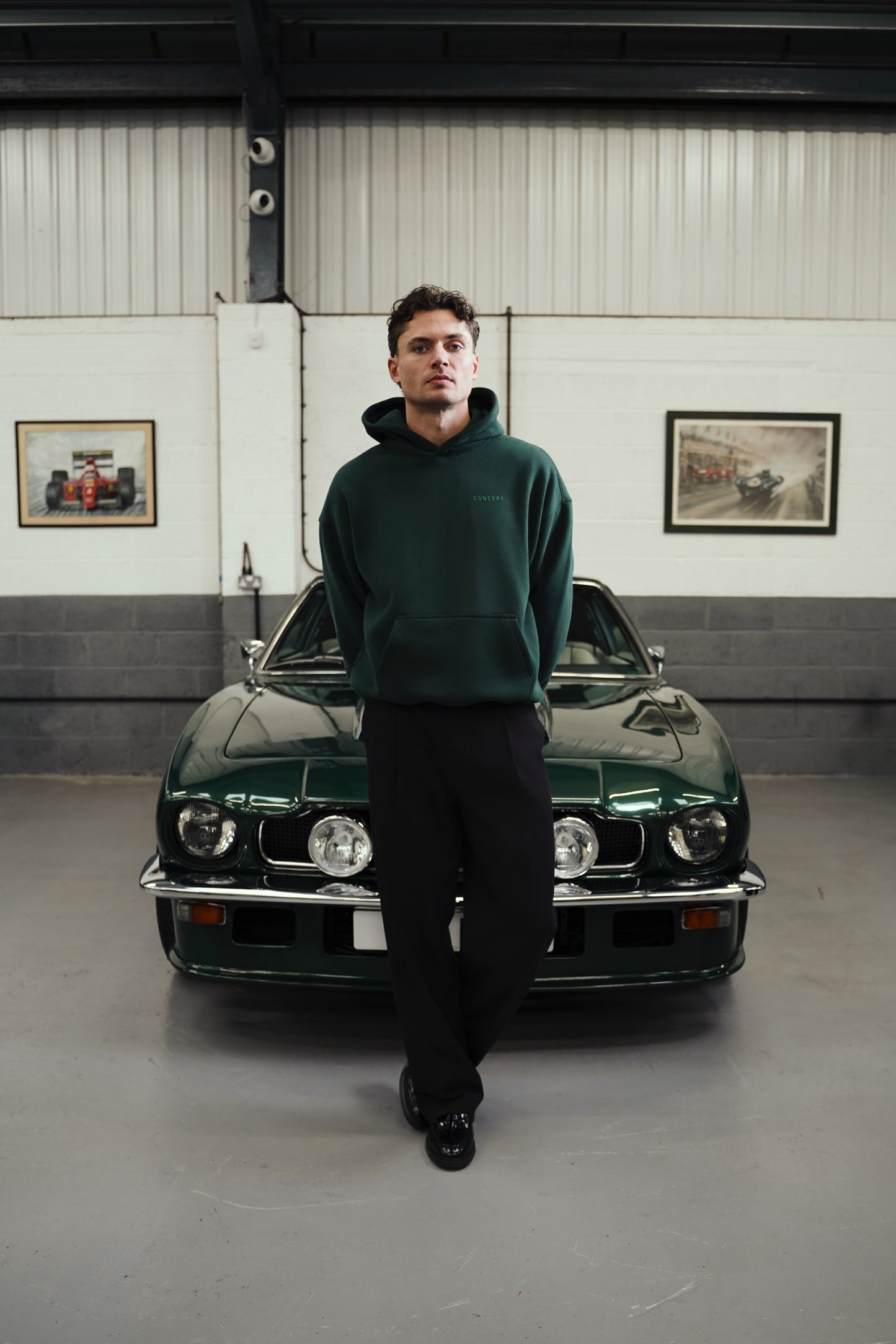BRITISH RACING GREEN HOODIE