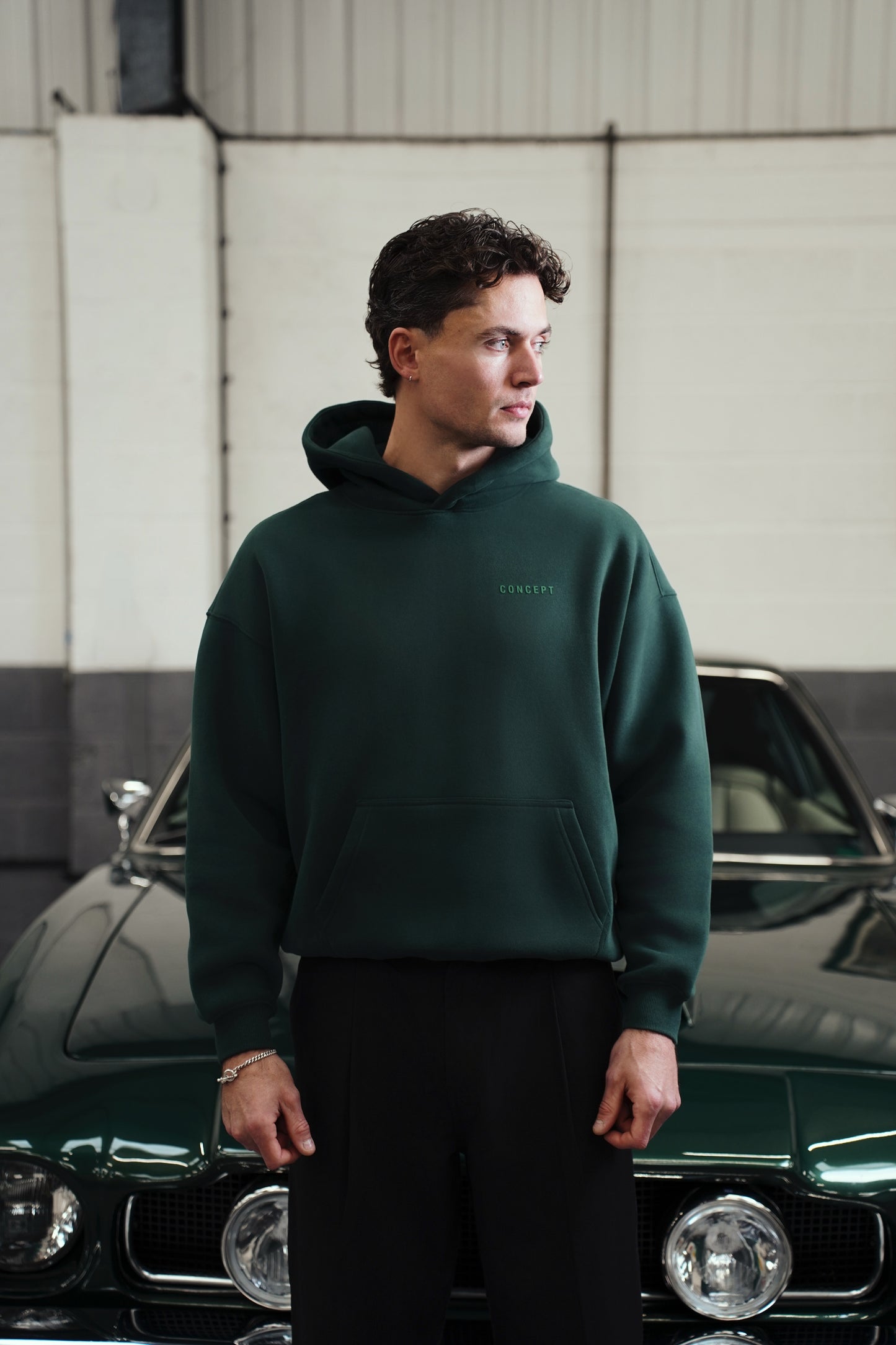 BRITISH RACING GREEN HOODIE