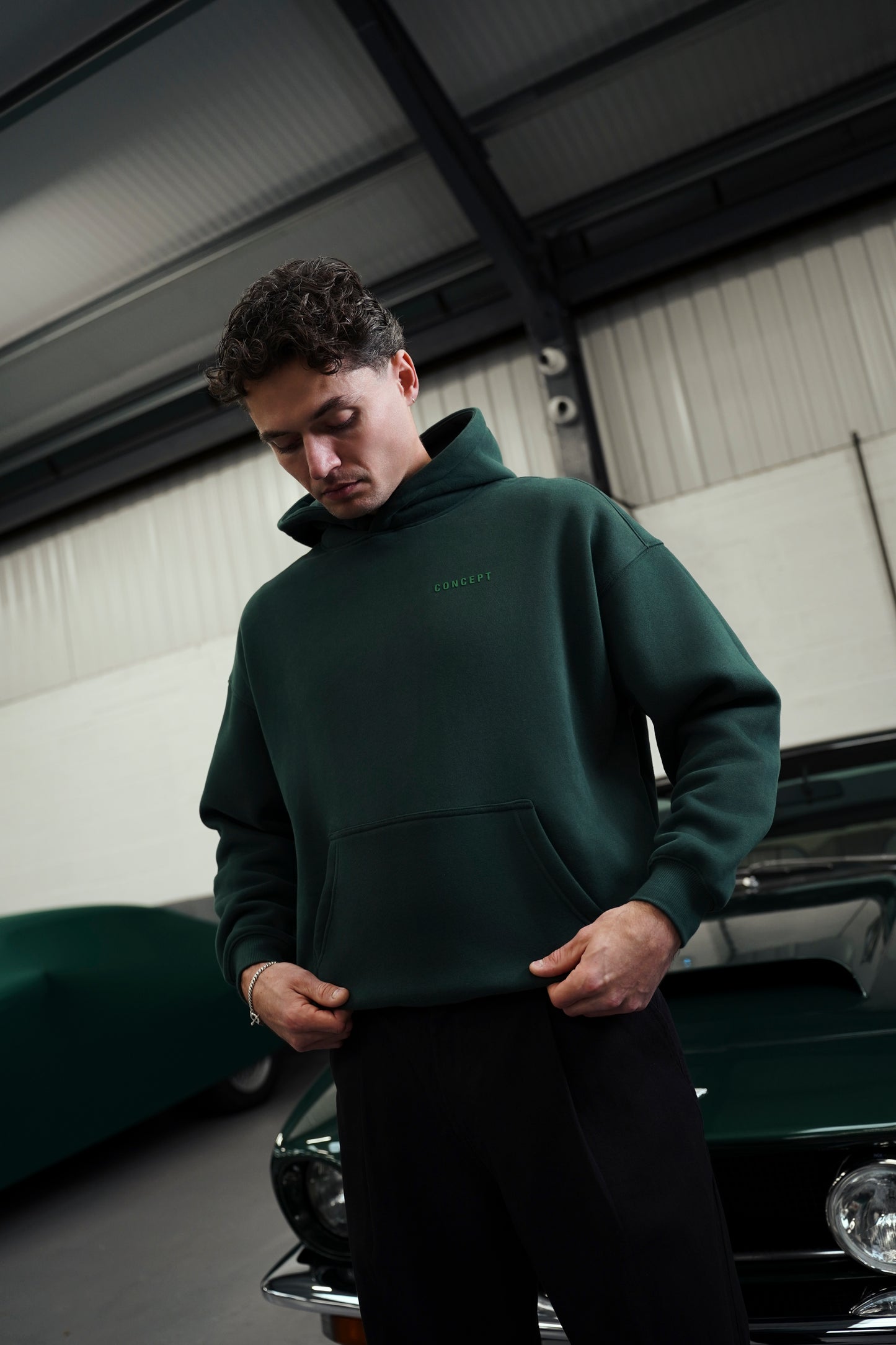 BRITISH RACING GREEN HOODIE