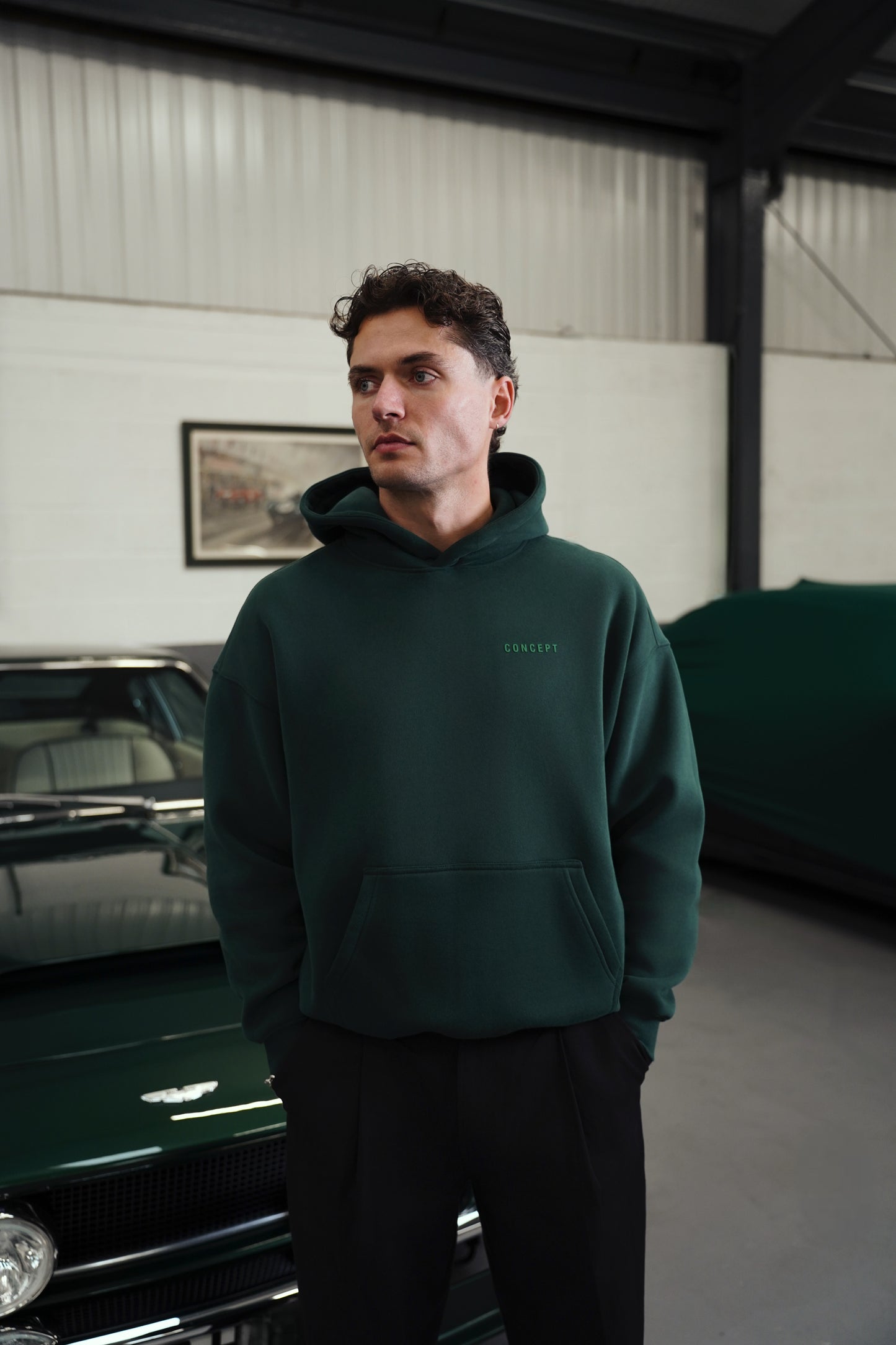 BRITISH RACING GREEN HOODIE